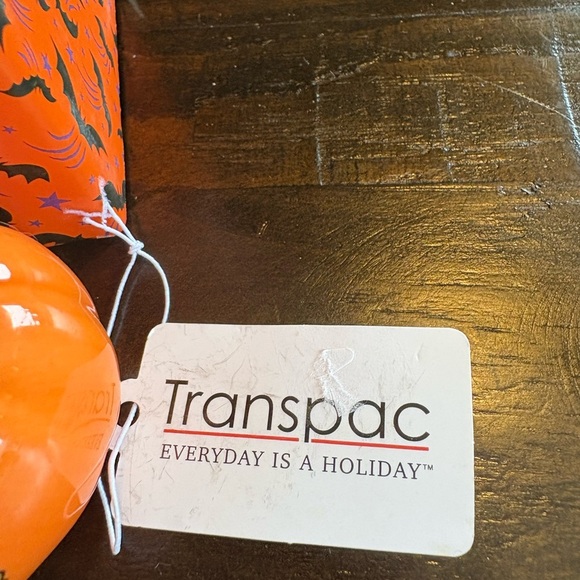 Orange Ceramic Pumpkin Day of the Dead S&P Shakers - Picture 2 of 3